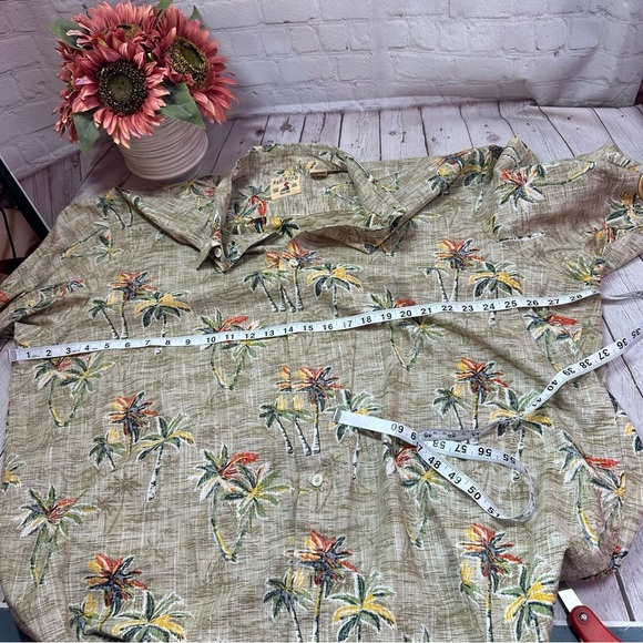 red head brand co. Casual Button Down Shirt Tropical palm tree Print sz 3XL - Picture 5 of 7